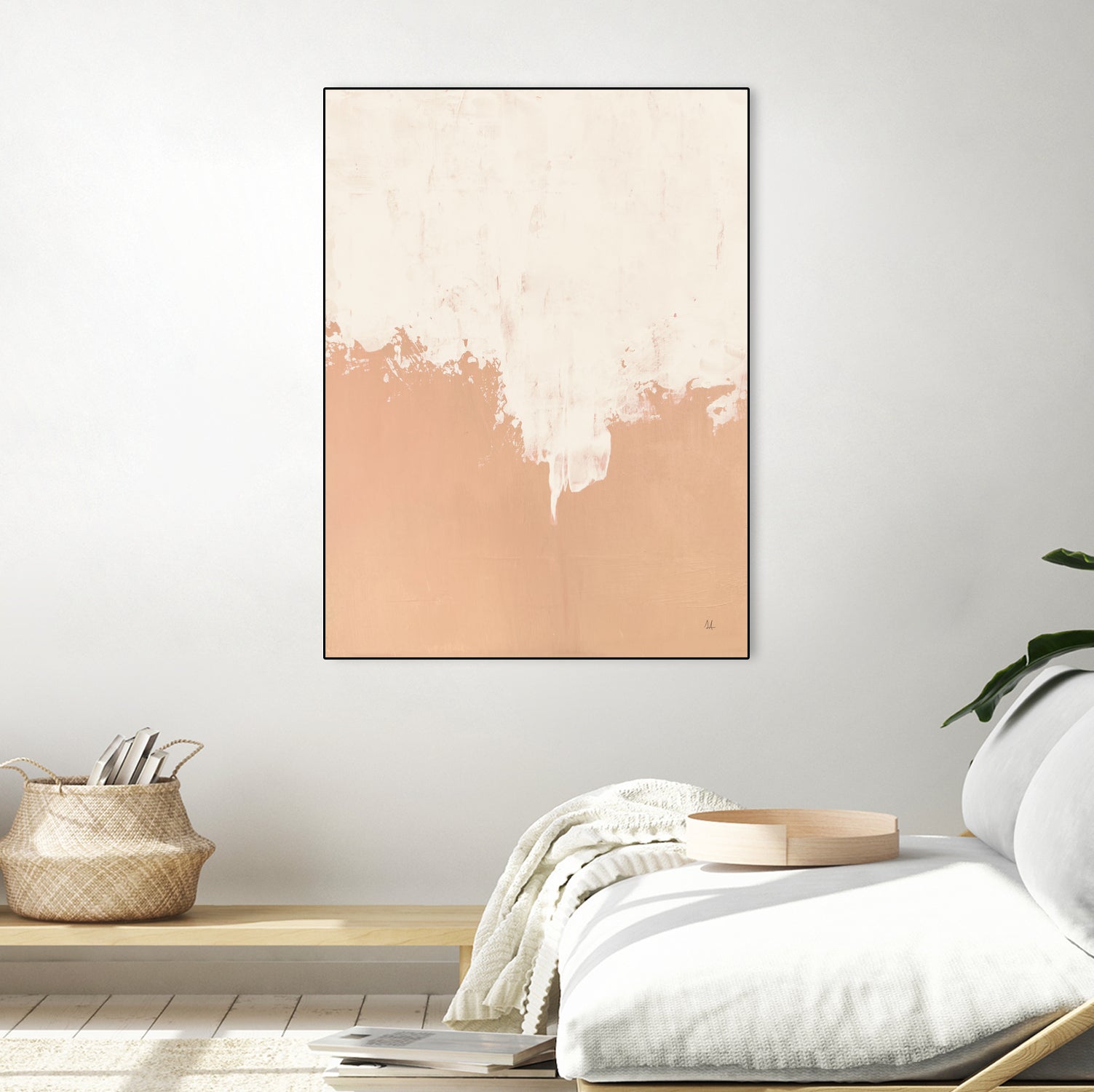 Just Peachy by Sarah Adams on GIANT ART - orange abstract