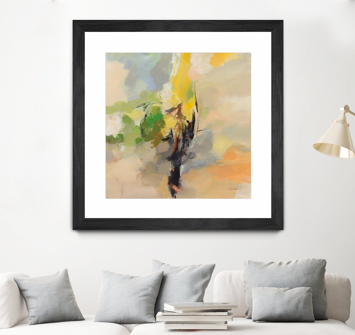 Lemon Grove by Silvia Vassileva on GIANT ART - black abstract