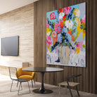 A Vibrant Floral No. 1 by Joan Curtis on GIANT ART - blue contemporary