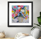 A Vibrant Floral No. 1 by Joan Curtis on GIANT ART - blue contemporary