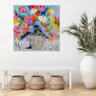 A Vibrant Floral No. 1 by Joan Curtis on GIANT ART - blue contemporary