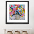 A Vibrant Floral No. 1 by Joan Curtis on GIANT ART - blue contemporary