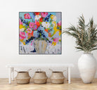 A Vibrant Floral No. 1 by Joan Curtis on GIANT ART - blue contemporary