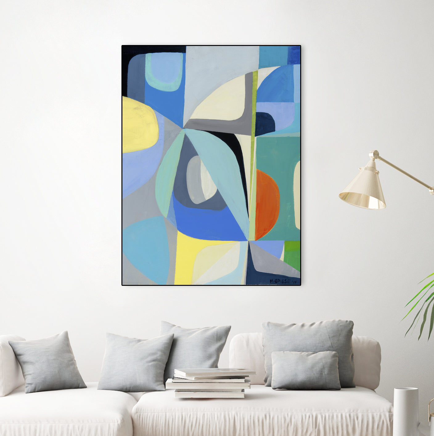 Window of Peace by Marion Griese on GIANT ART - orange abstract