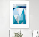 Frozen Shores by Marion Griese on GIANT ART - blue abstract