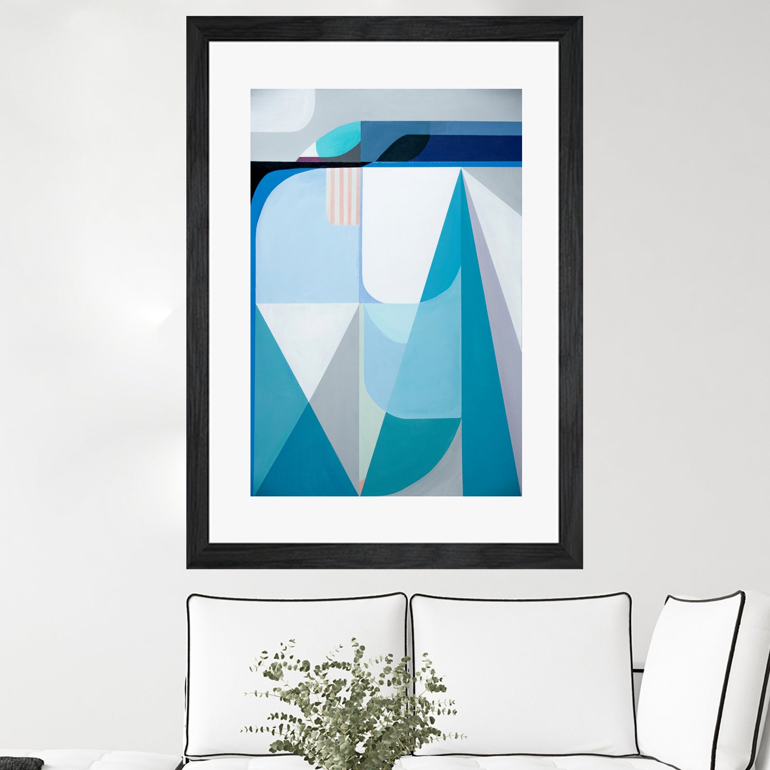 Frozen Shores by Marion Griese on GIANT ART - blue abstract