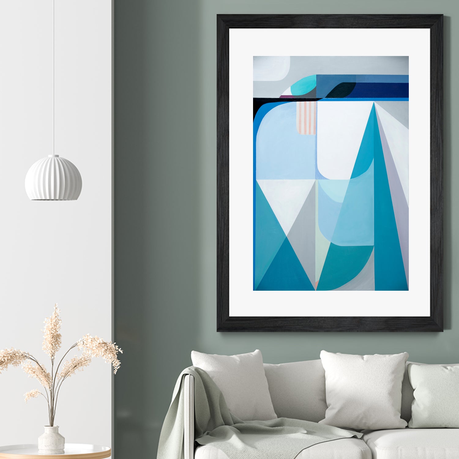 Frozen Shores by Marion Griese on GIANT ART - blue abstract