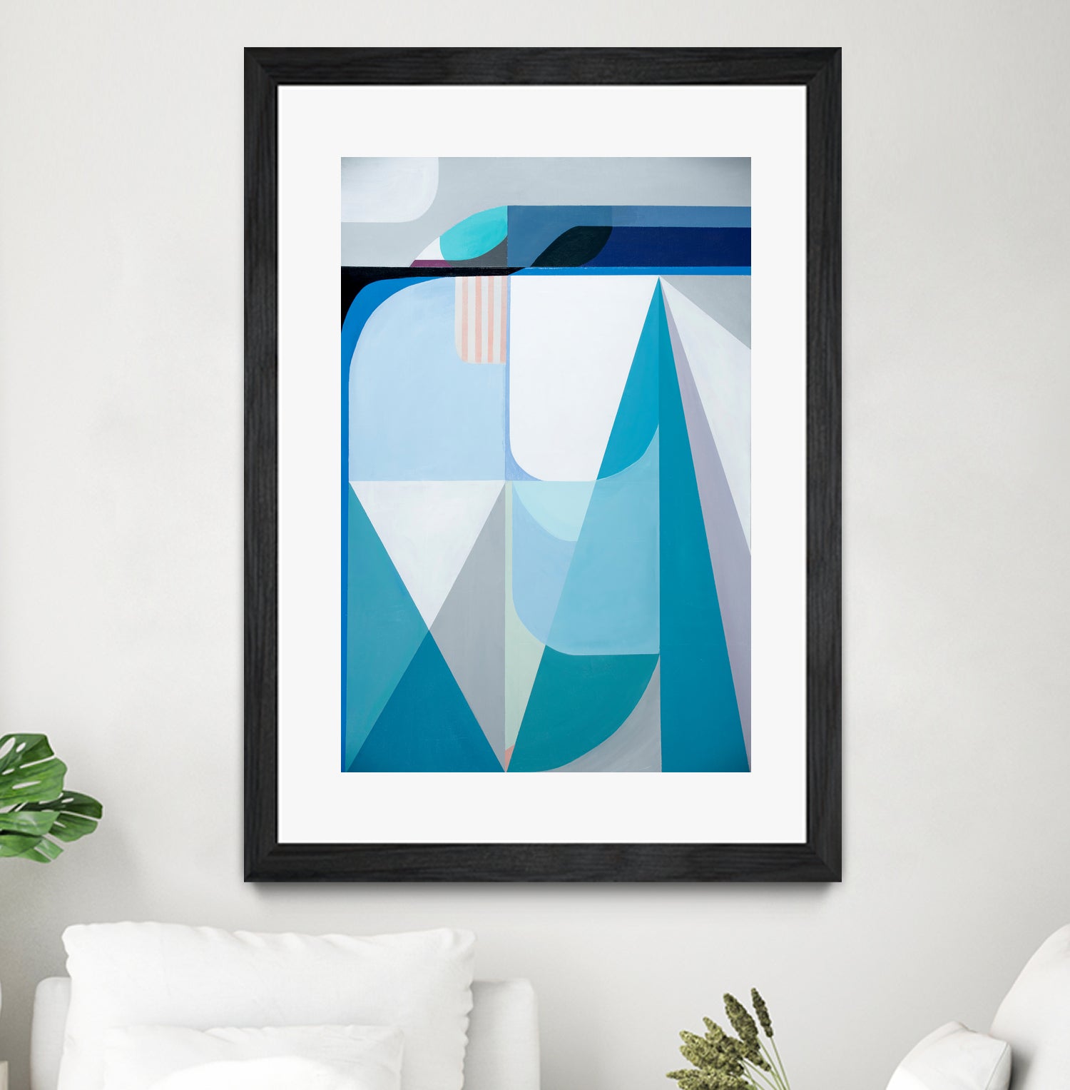 Frozen Shores by Marion Griese on GIANT ART - blue abstract