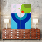 Running Towards the Sun 4 by Marion Griese on GIANT ART - green abstract