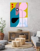 Running Towards the Sun 5 by Marion Griese on GIANT ART - pink abstract