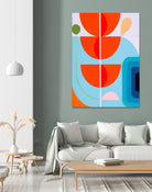 Running Towards the Sun 10 by Marion Griese on GIANT ART - orange abstract