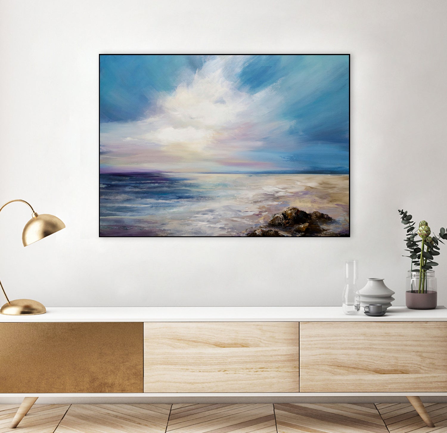 Blush of Dawn by Karen Hale on GIANT ART - gold landscapes