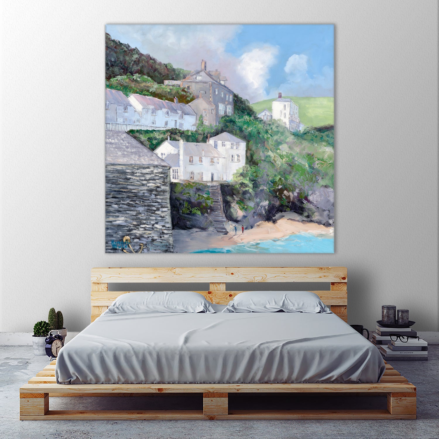 Port Isaac by Meredith Howse on GIANT ART - gray landscapes