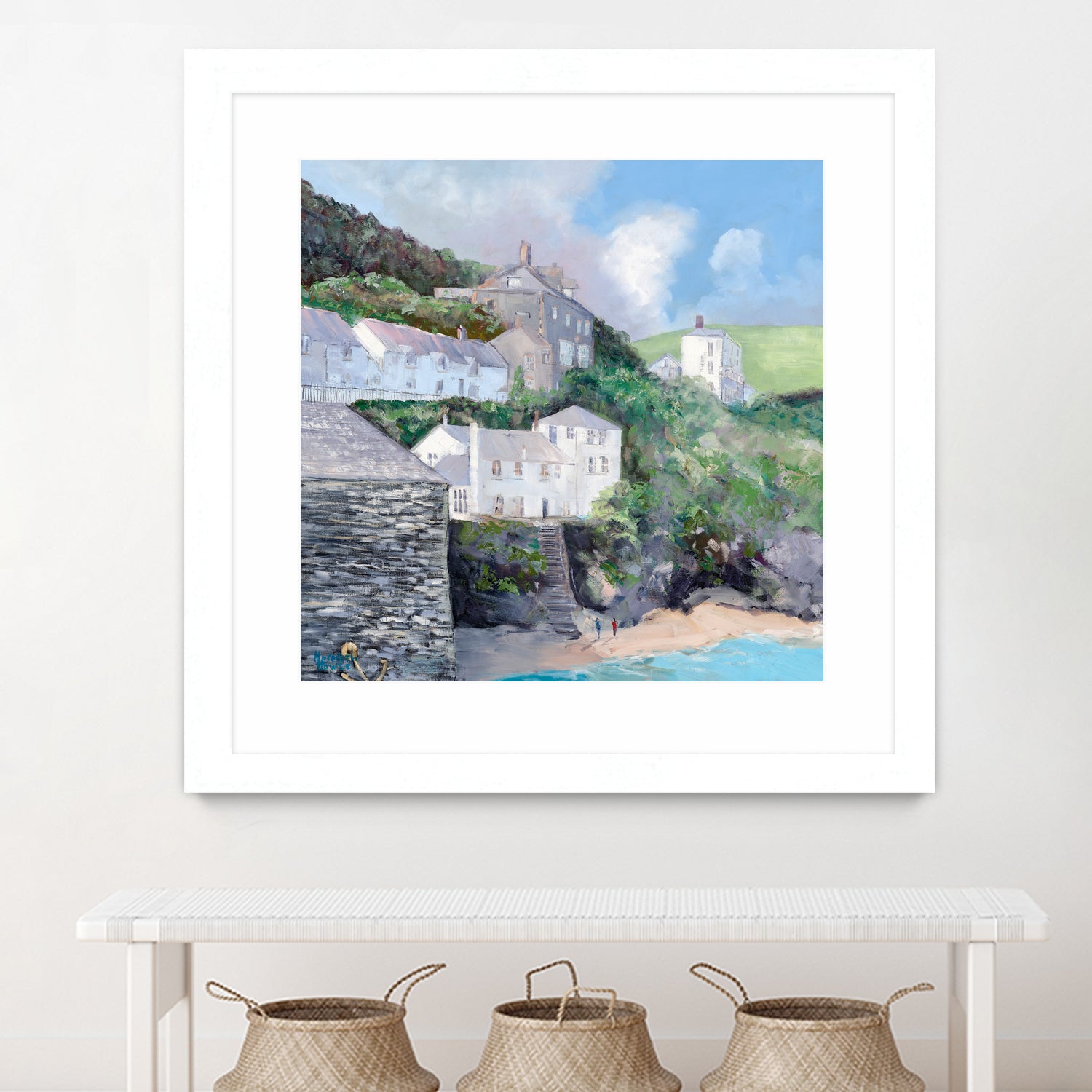 Port Isaac by Meredith Howse on GIANT ART - gray landscapes