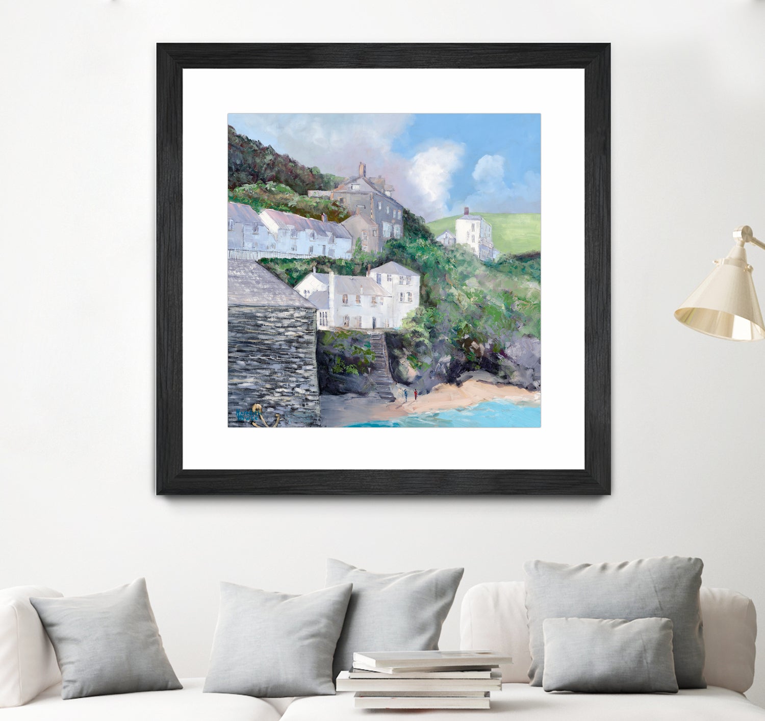 Port Isaac by Meredith Howse on GIANT ART - gray landscapes