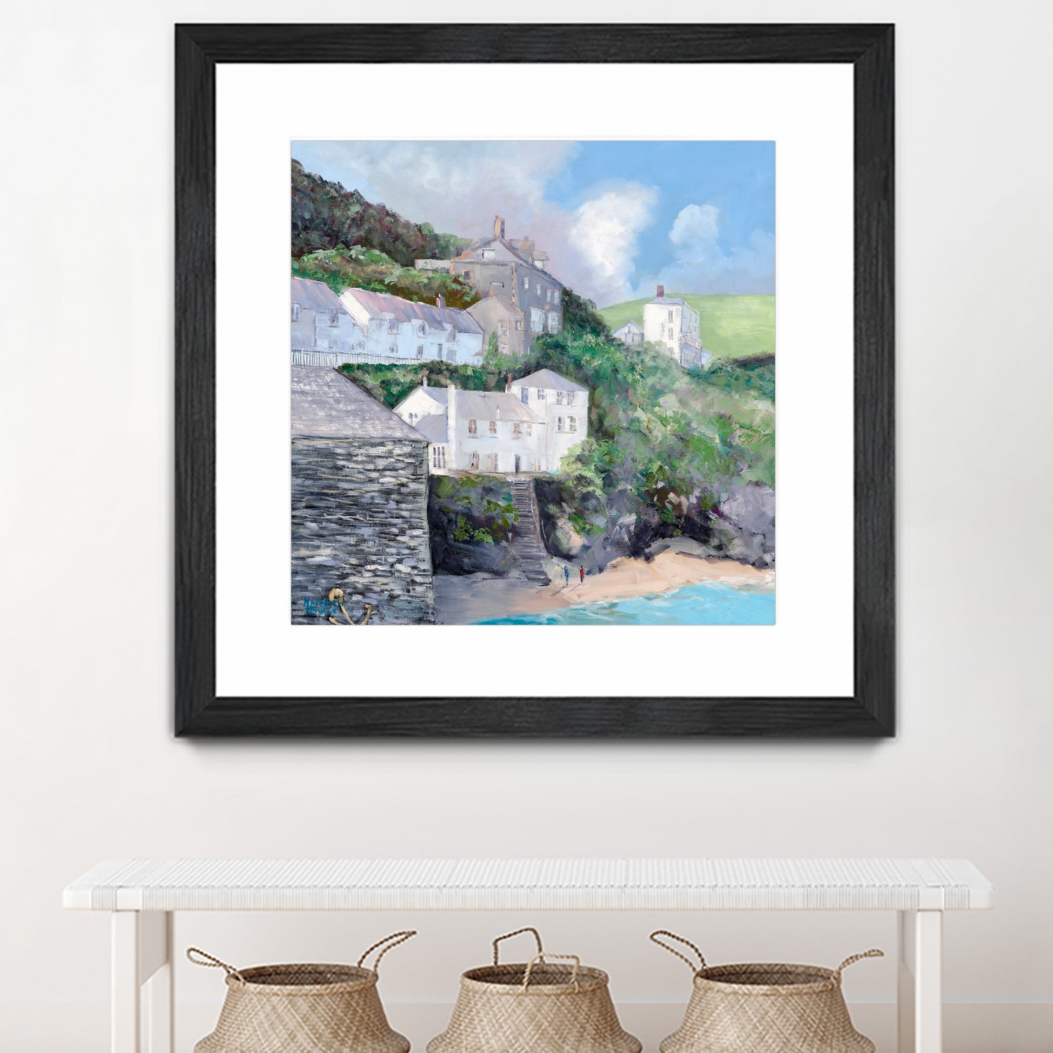 Port Isaac by Meredith Howse on GIANT ART - gray landscapes