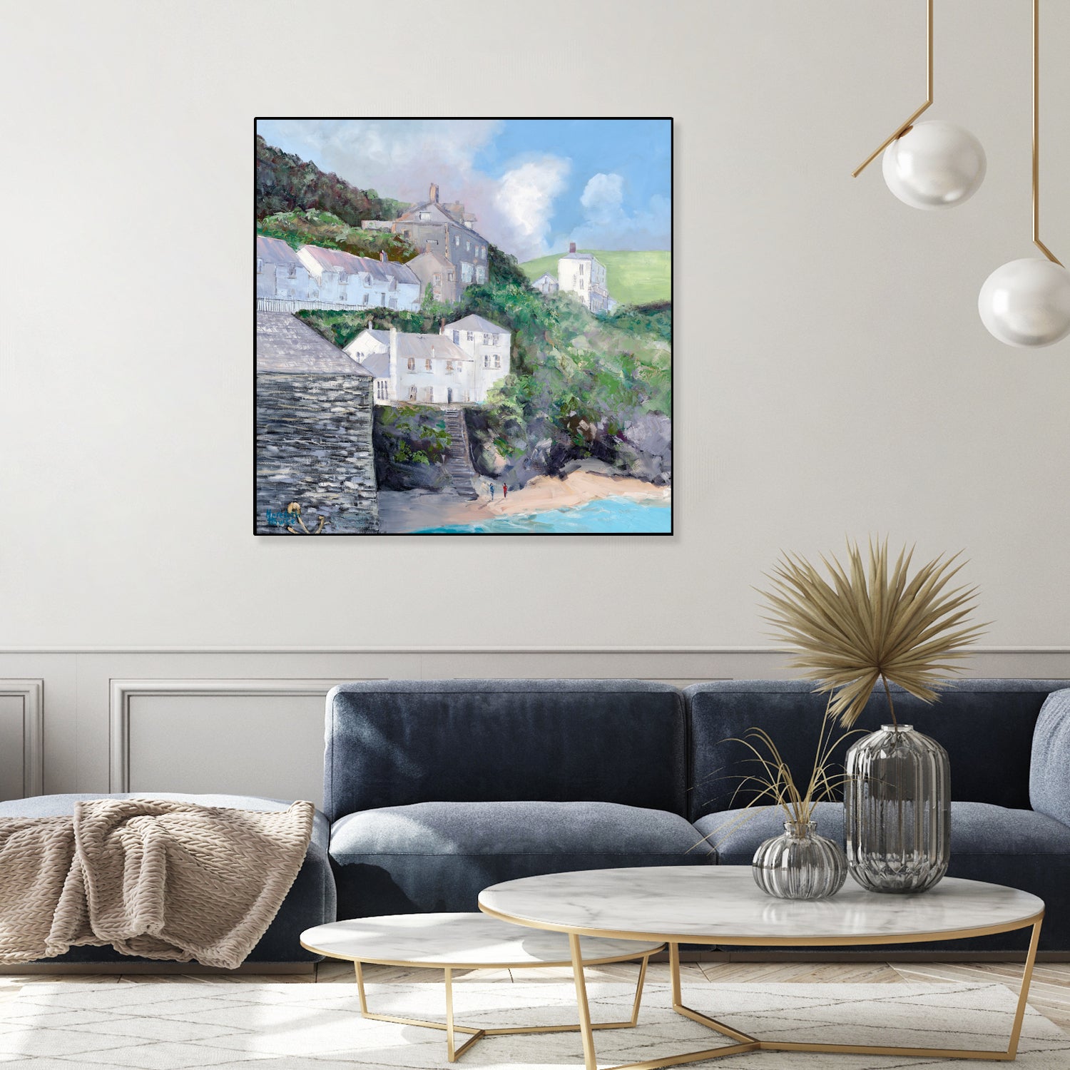 Port Isaac by Meredith Howse on GIANT ART - gray landscapes