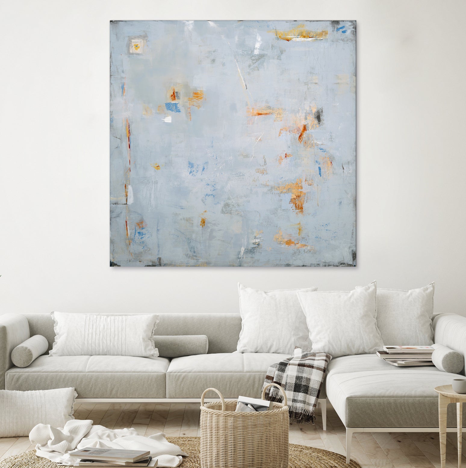 Abstract In Blue 2 by Jodi Major on GIANT ART - brown contemporary