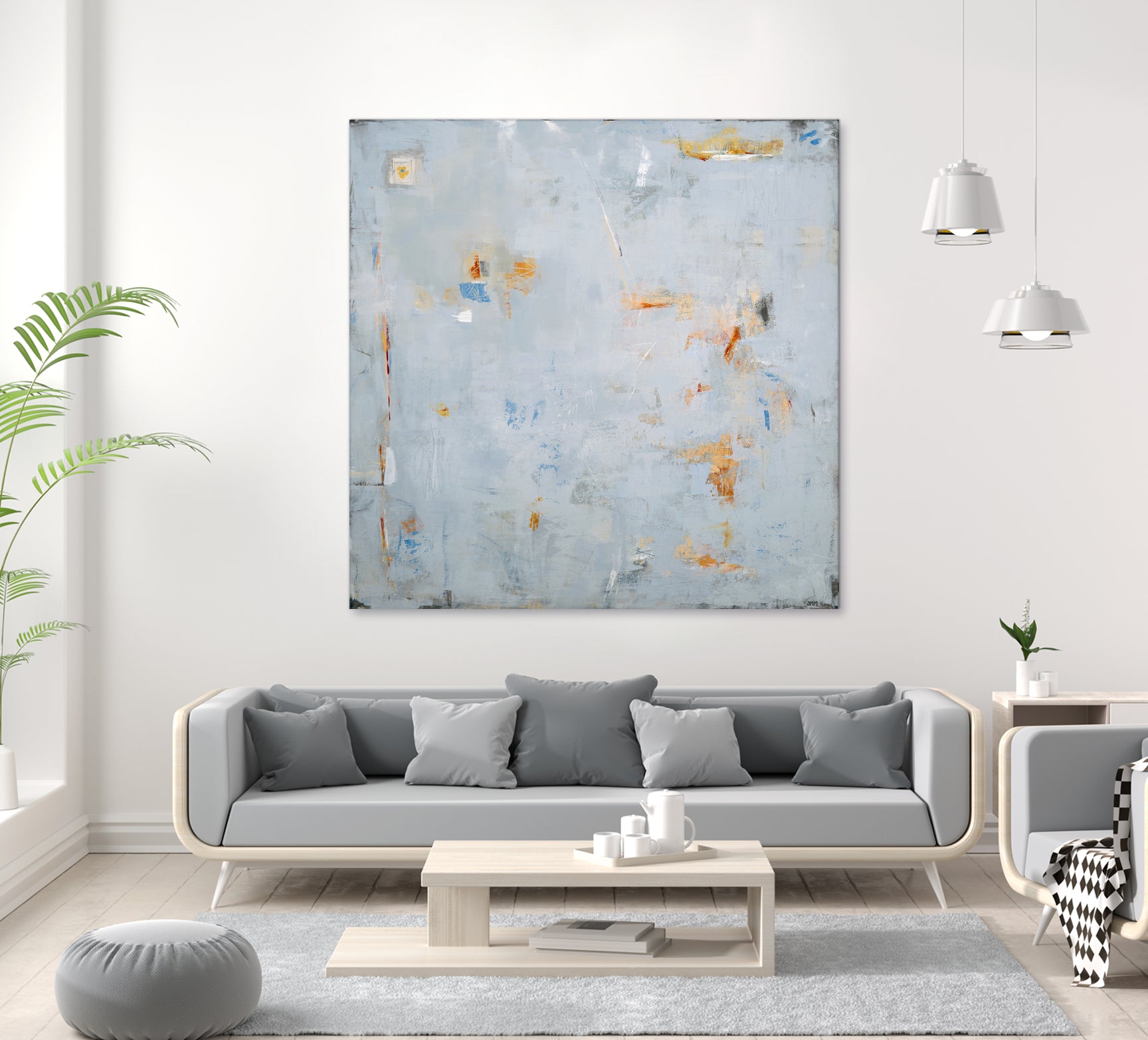 Abstract In Blue 2 by Jodi Major on GIANT ART - brown contemporary