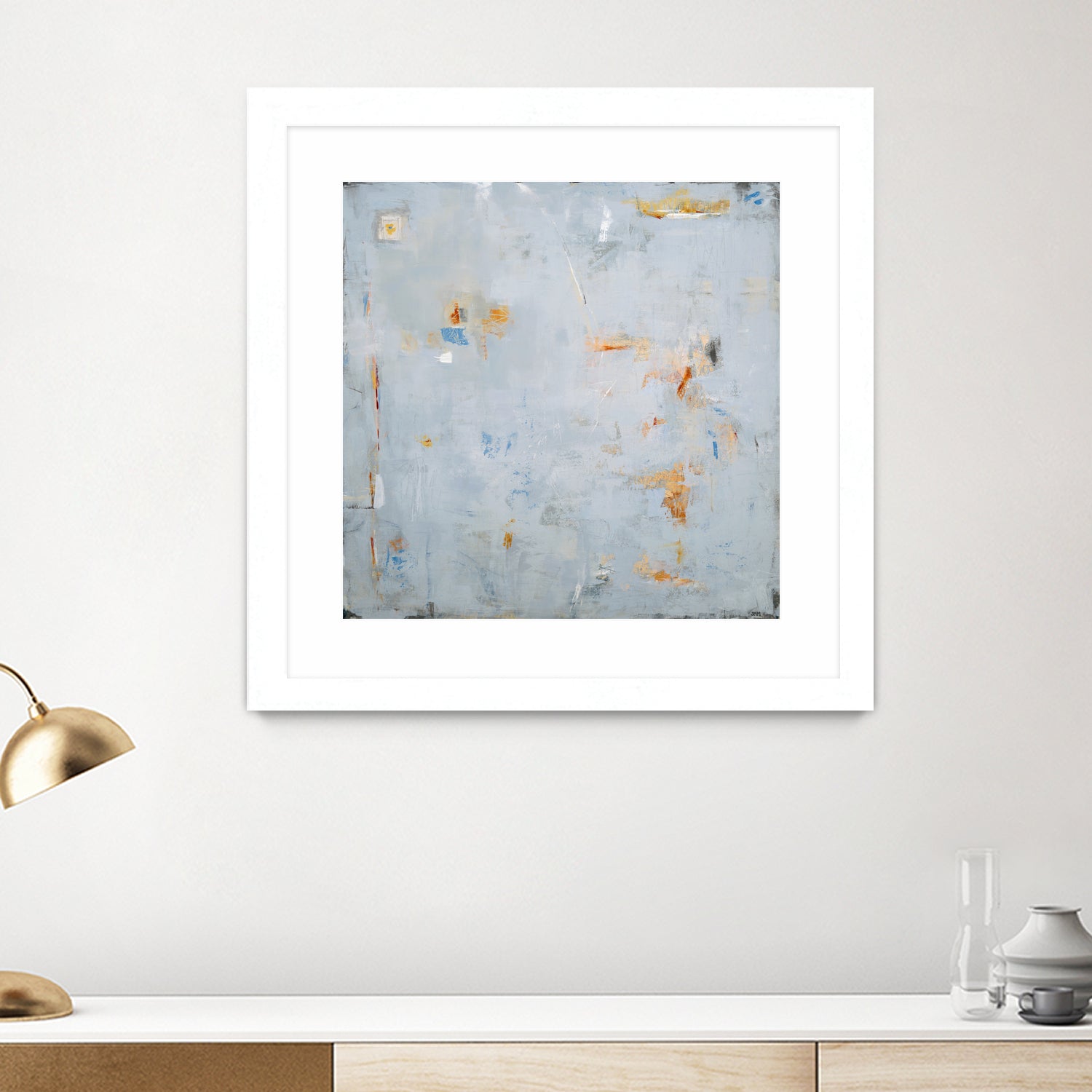 Abstract In Blue 2 by Jodi Major on GIANT ART - brown contemporary