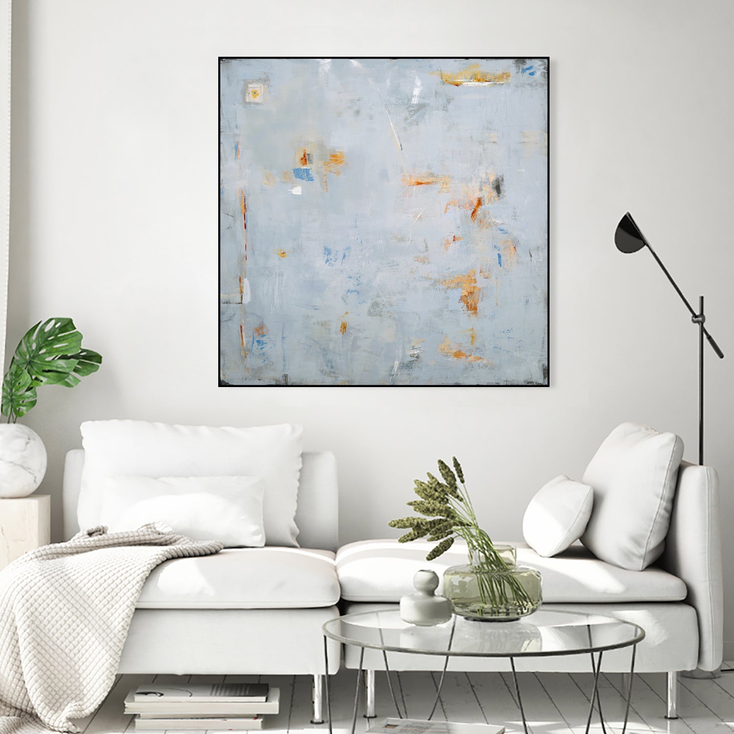 Abstract In Blue 2 by Jodi Major on GIANT ART - brown contemporary