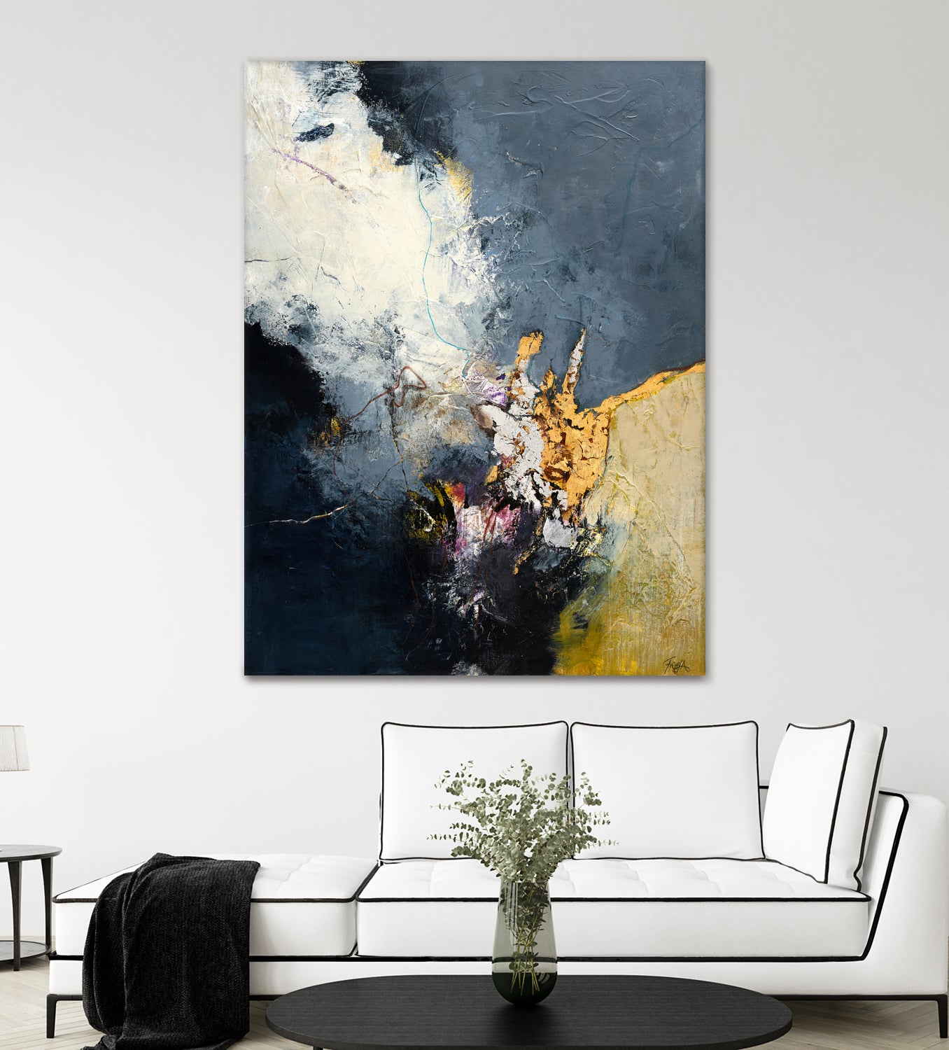 Soft Echo by Design Fabrikken on GIANT ART - white abstracts