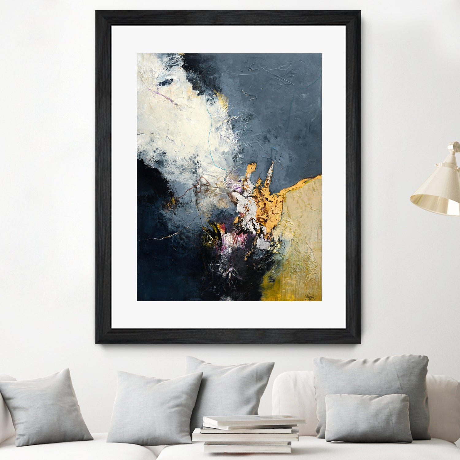 Soft Echo by Design Fabrikken on GIANT ART - white abstracts