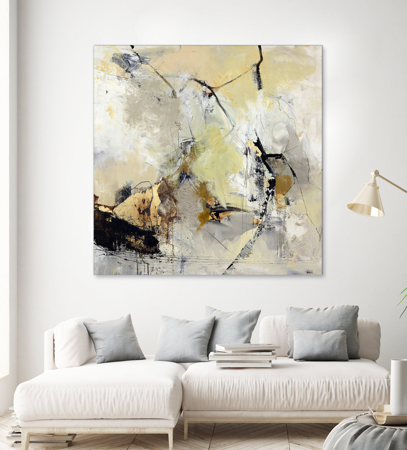 Summerwind by Design Fabrikken on GIANT ART - white abstracts