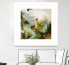 Evergreen 1 by Design Fabrikken on GIANT ART - gold floral/still life