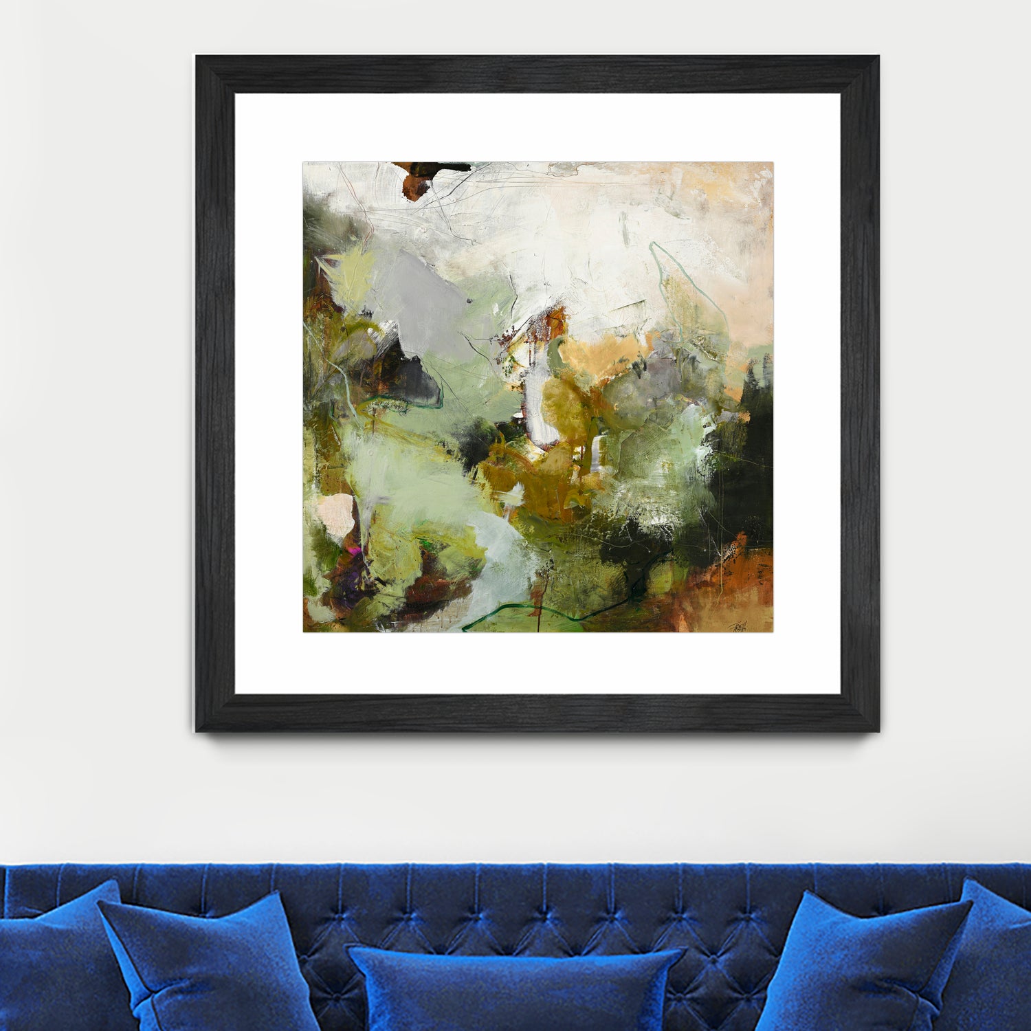 Evergreen 1 by Design Fabrikken on GIANT ART - gold floral/still life