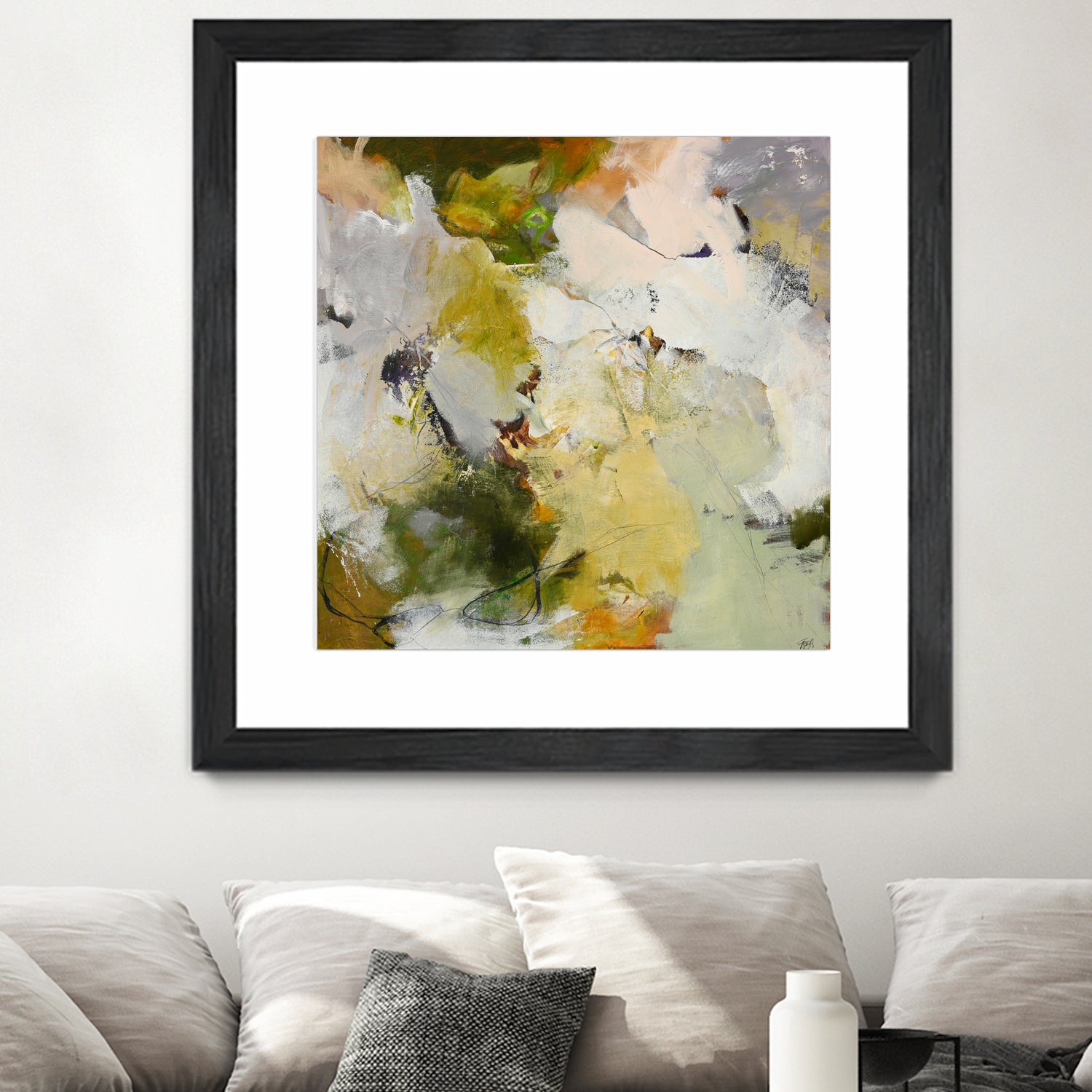 Evergreen 2 by Design Fabrikken on GIANT ART - gold floral/still life