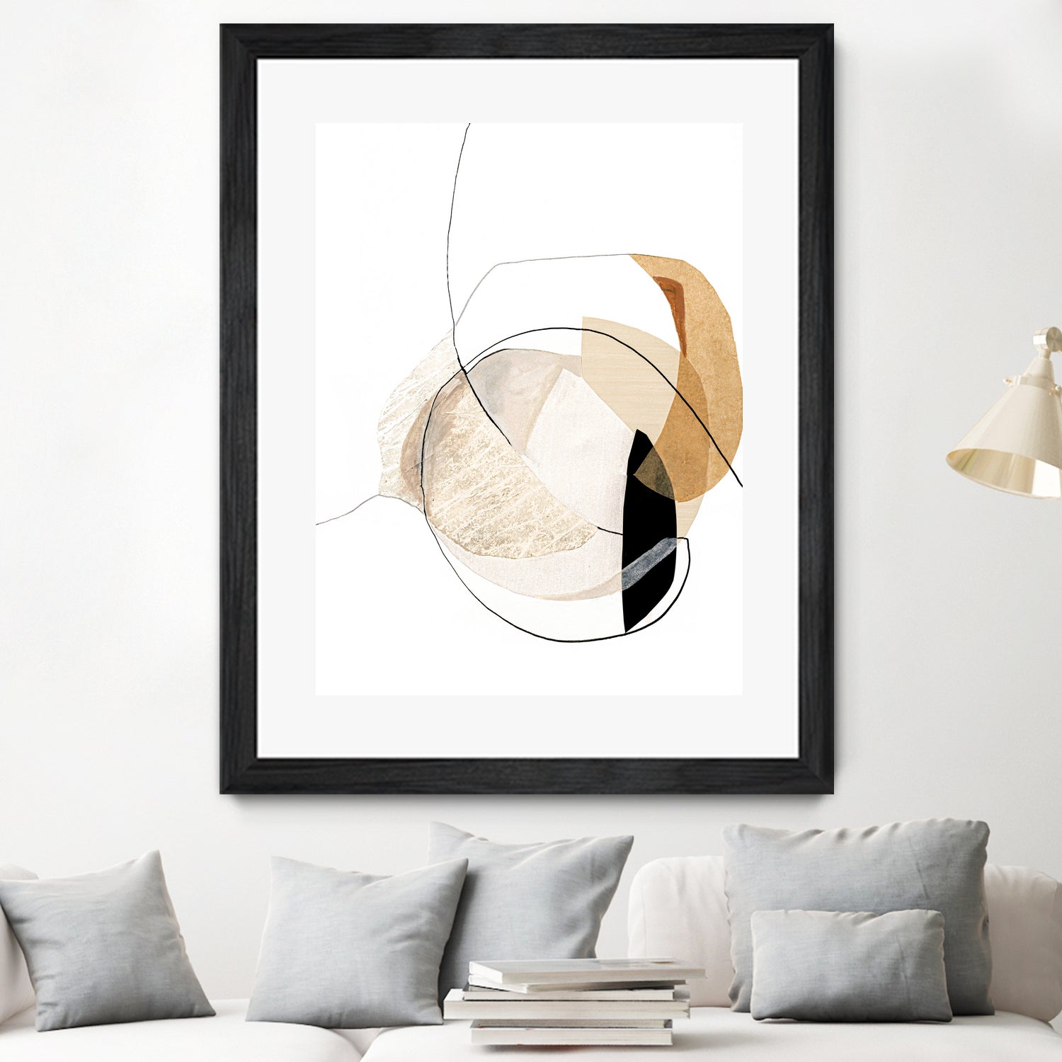 Graphical  Shapes 4 by Design Fabrikken  on GIANT ART - black abstract