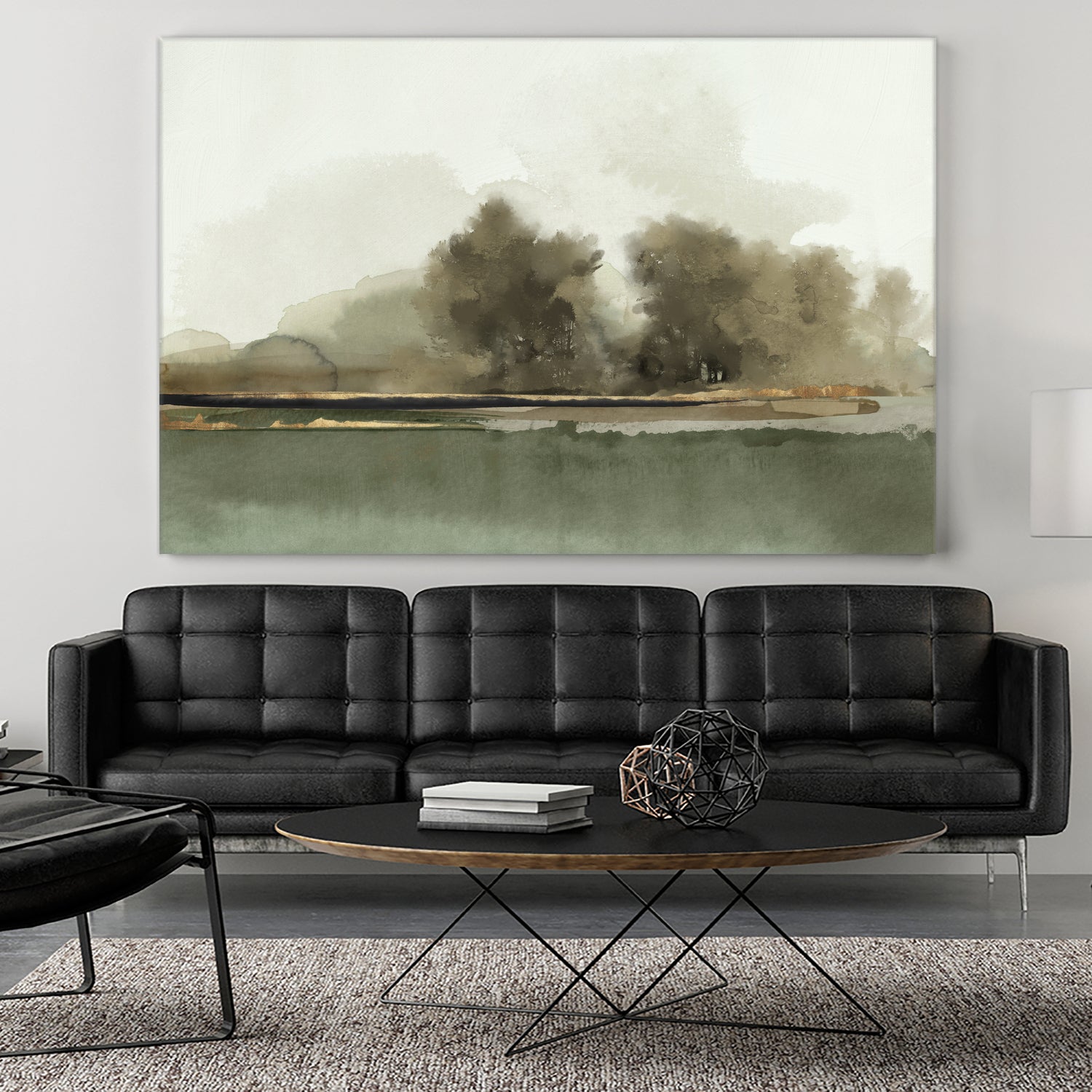 Forest Memories  by Jacob Q on GIANT ART - gold landscape 