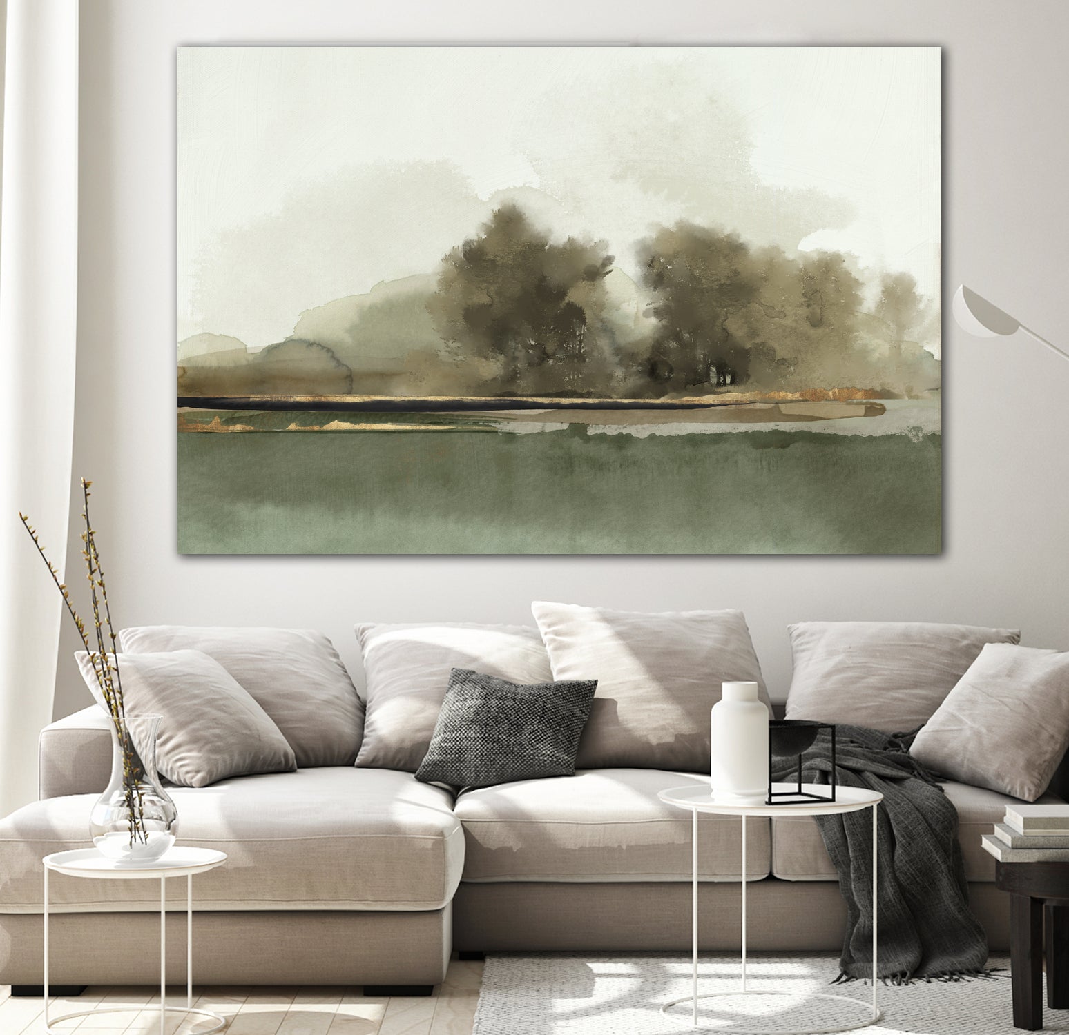 Forest Memories  by Jacob Q on GIANT ART - gold landscape 