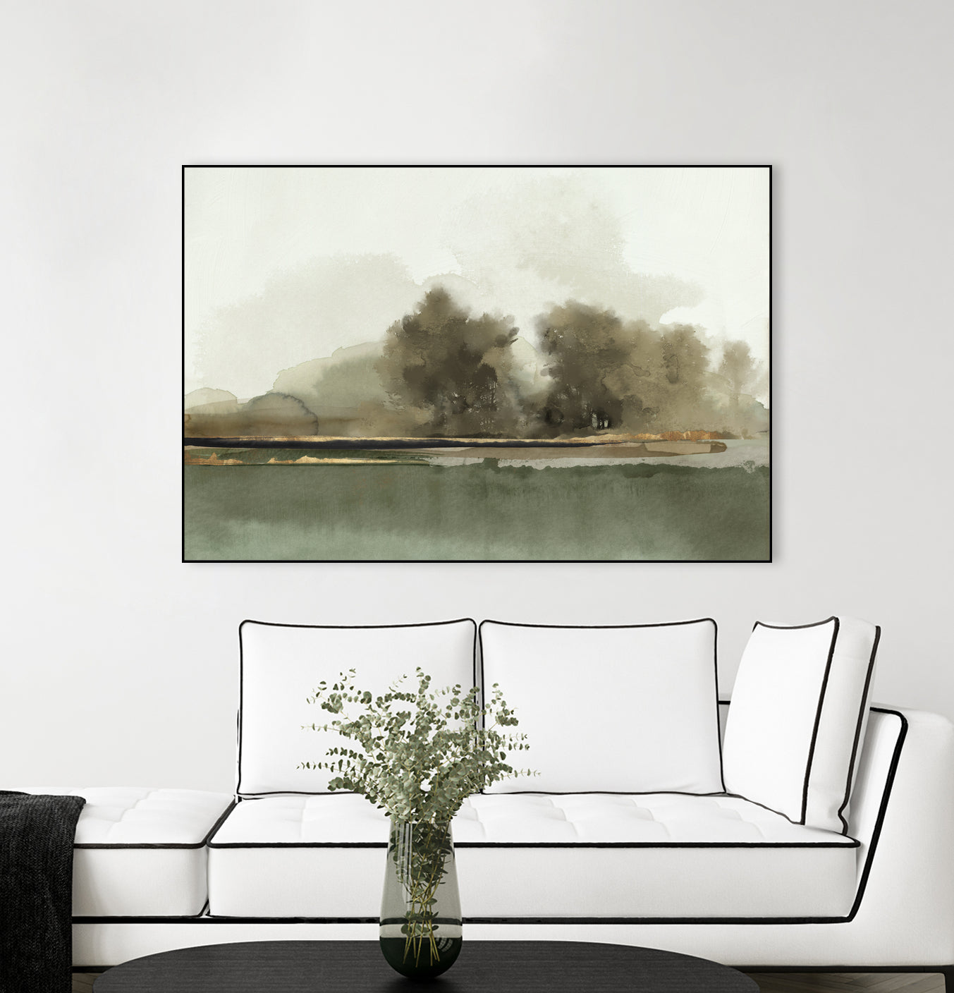 Forest Memories  by Jacob Q on GIANT ART - gold landscape 