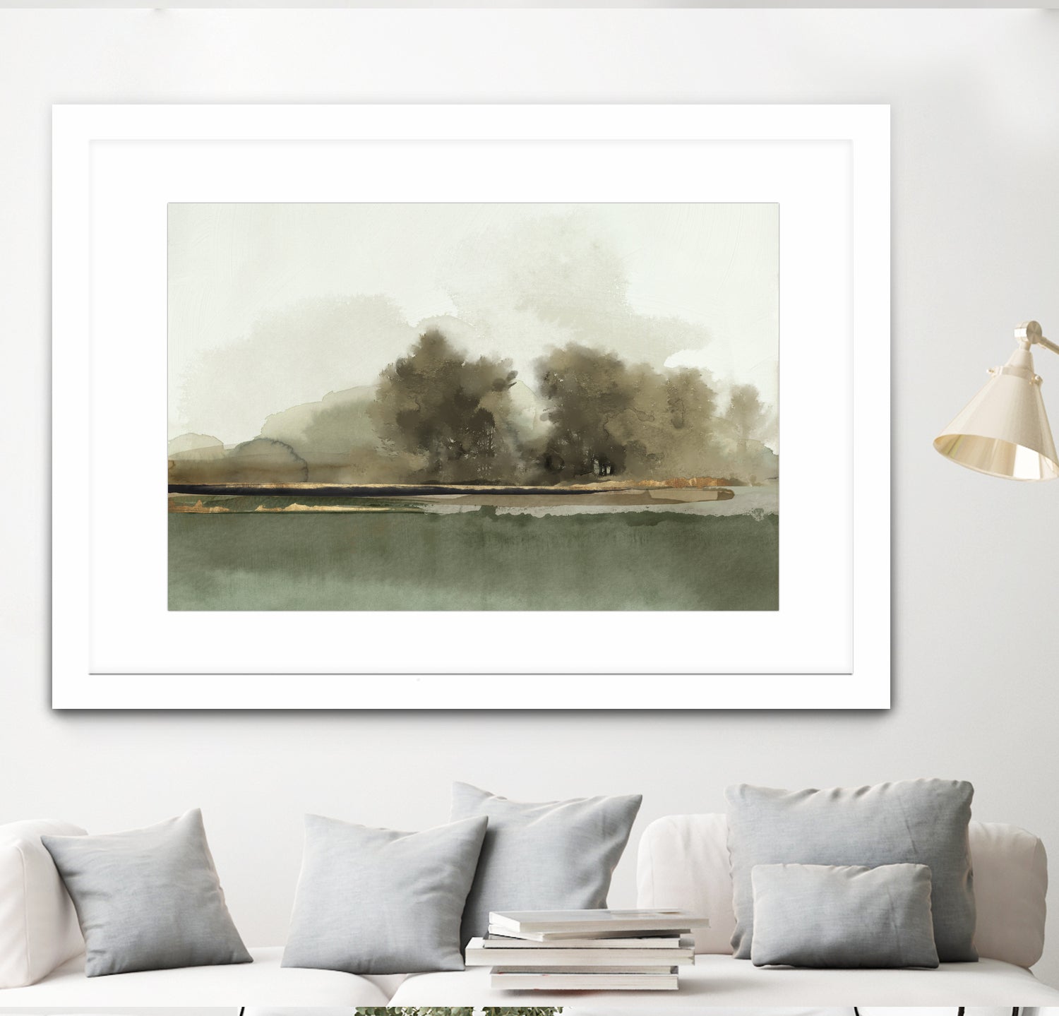 Forest Memories  by Jacob Q on GIANT ART - gold landscape 