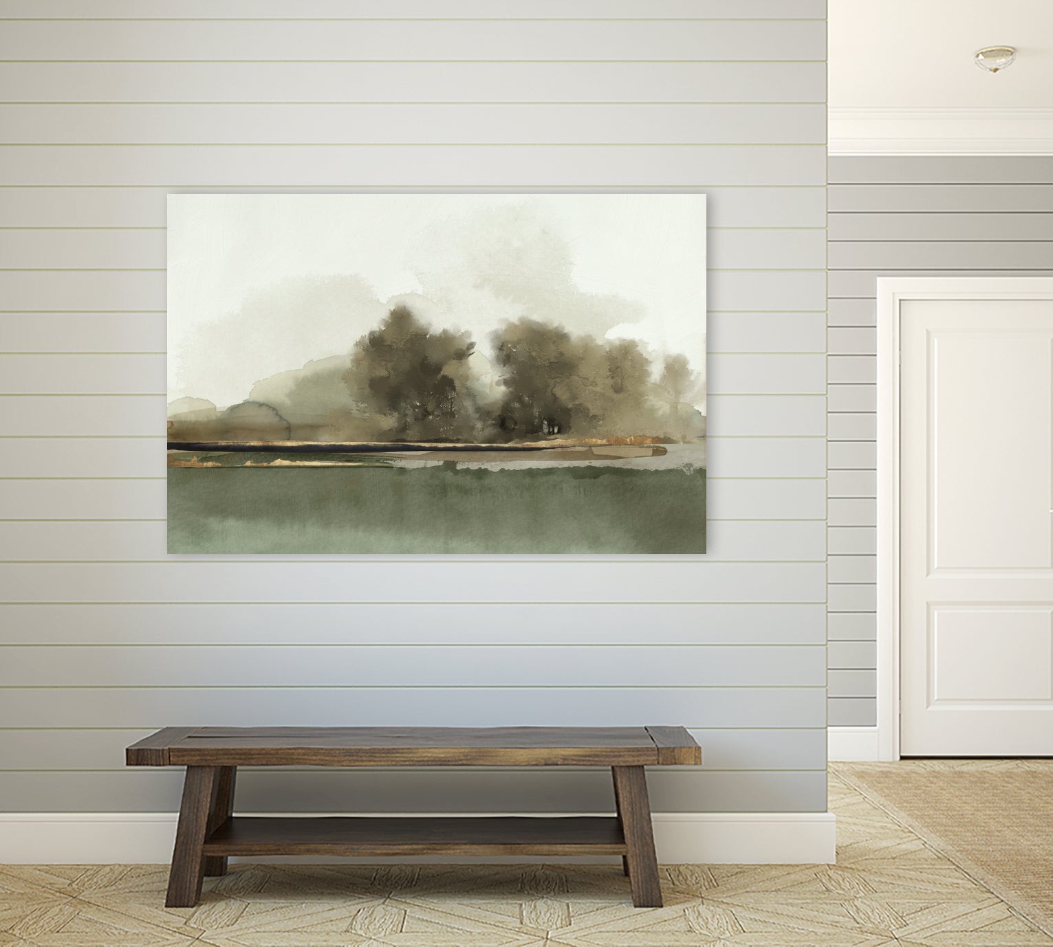 Forest Memories  by Jacob Q on GIANT ART - gold landscape 