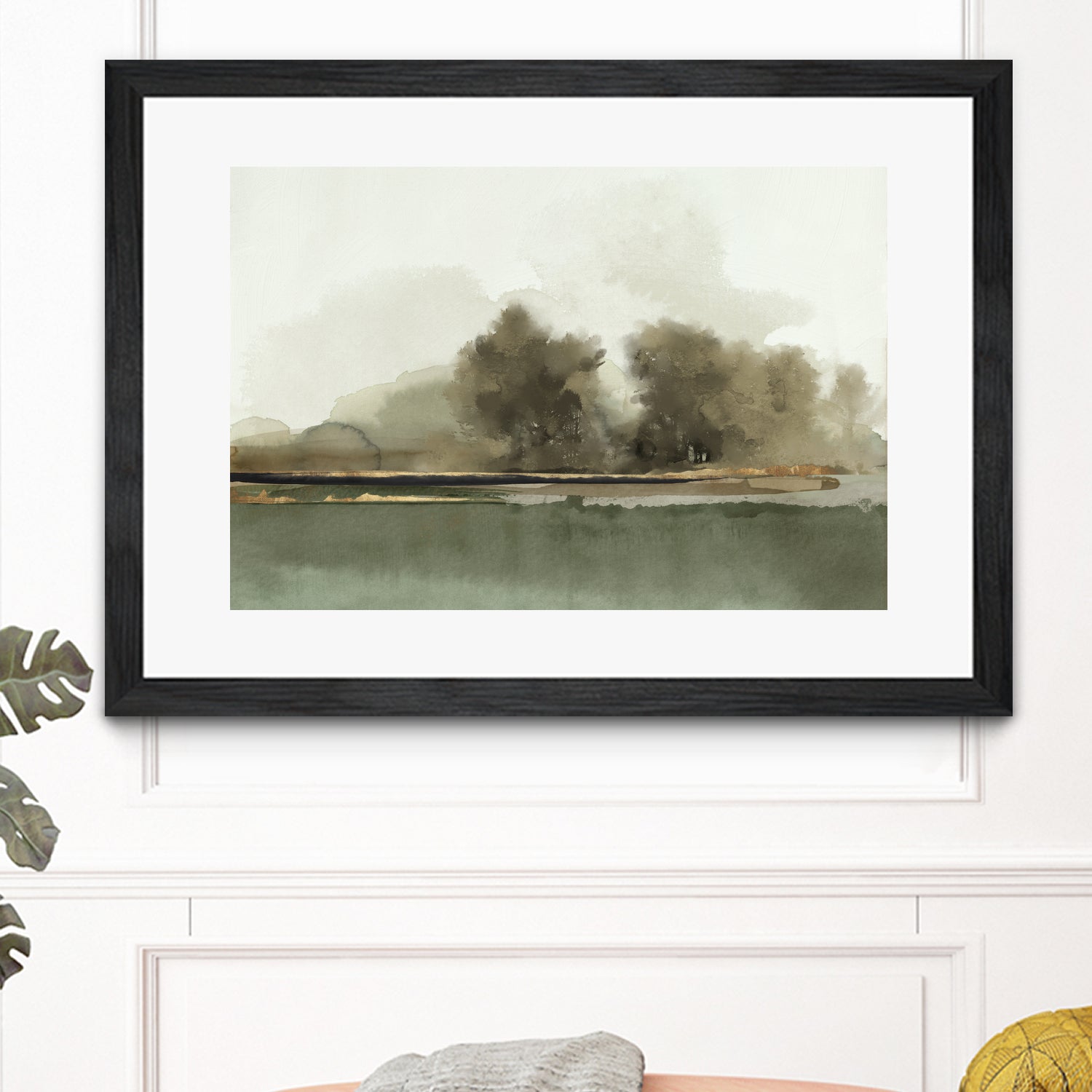 Forest Memories  by Jacob Q on GIANT ART - gold landscape 