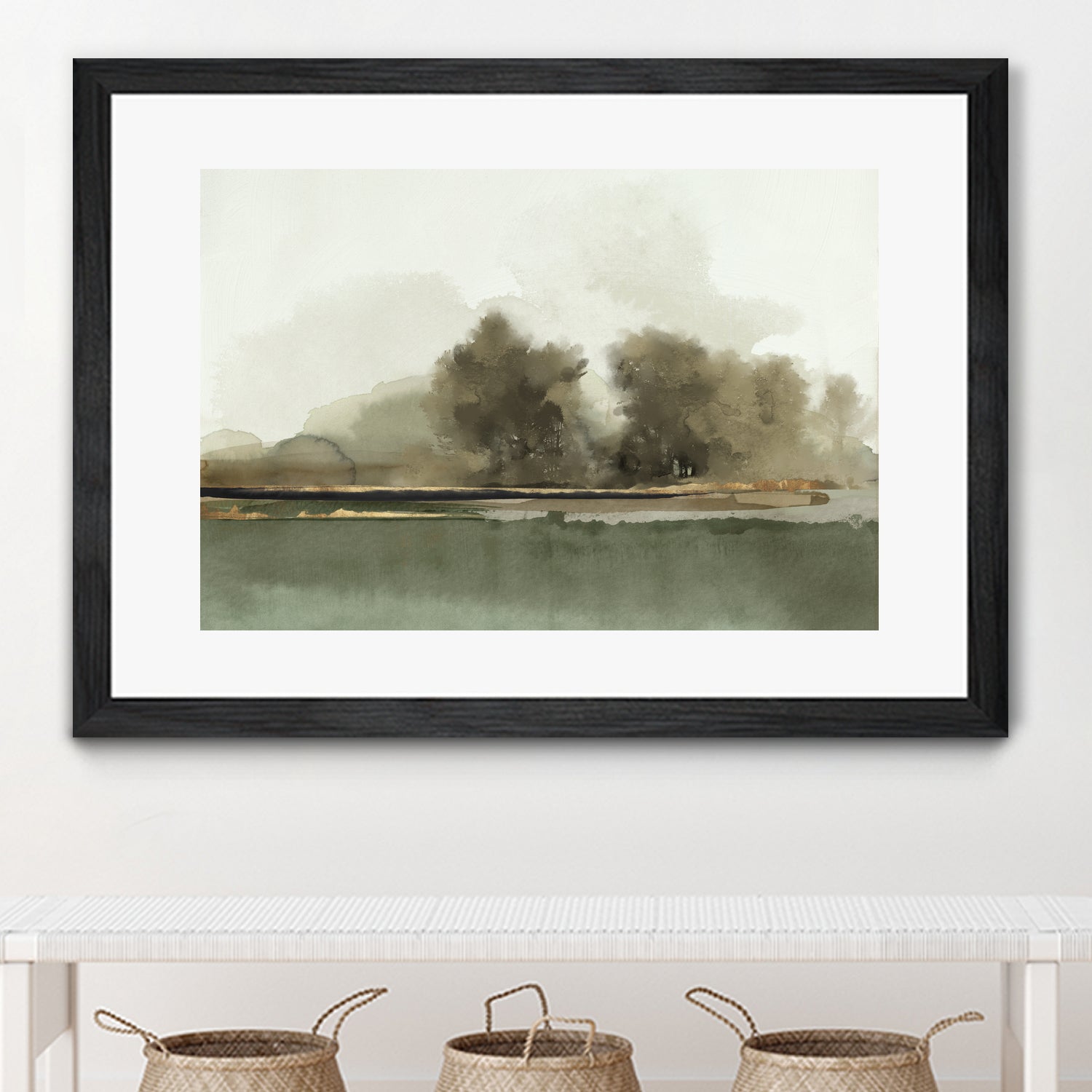 Forest Memories  by Jacob Q on GIANT ART - gold landscape 