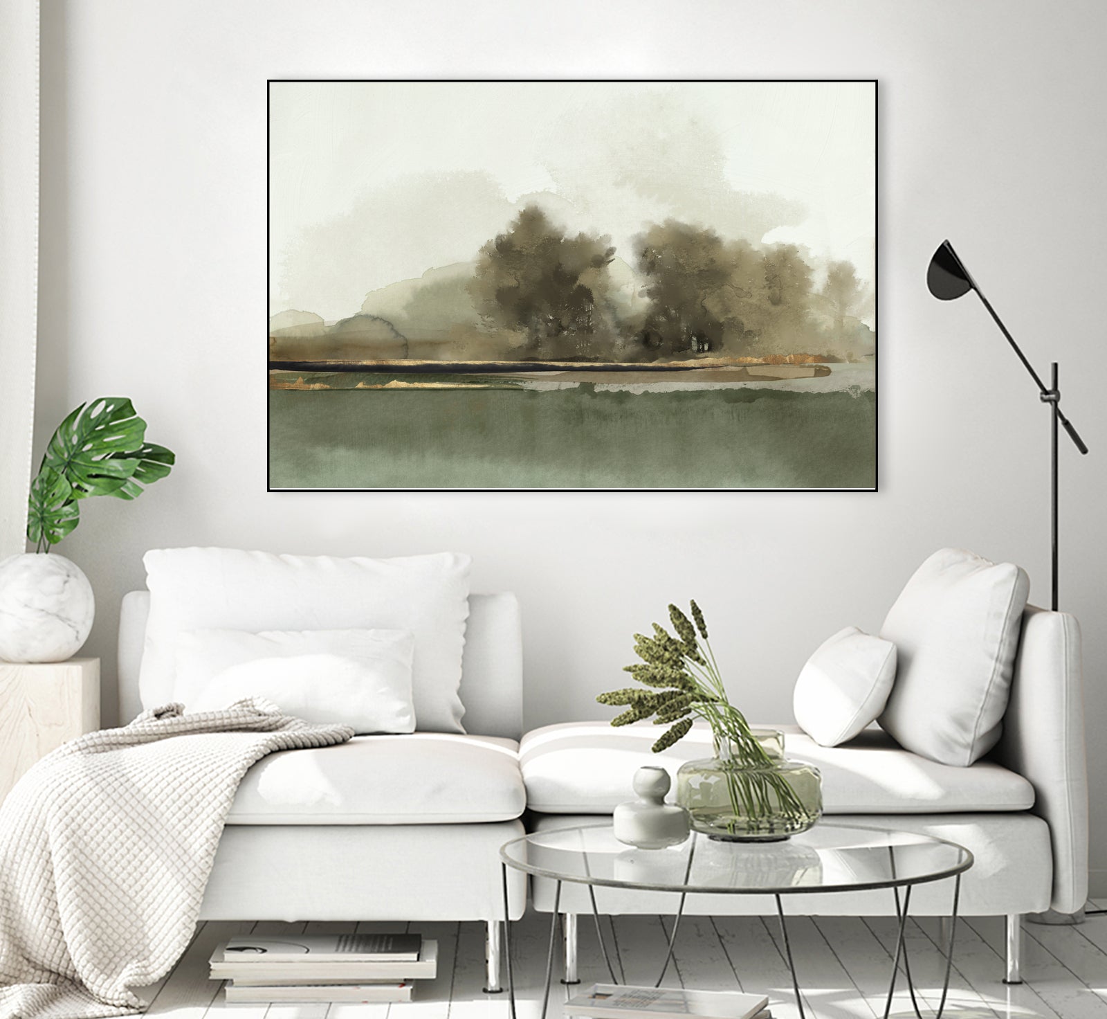 Forest Memories  by Jacob Q on GIANT ART - gold landscape 