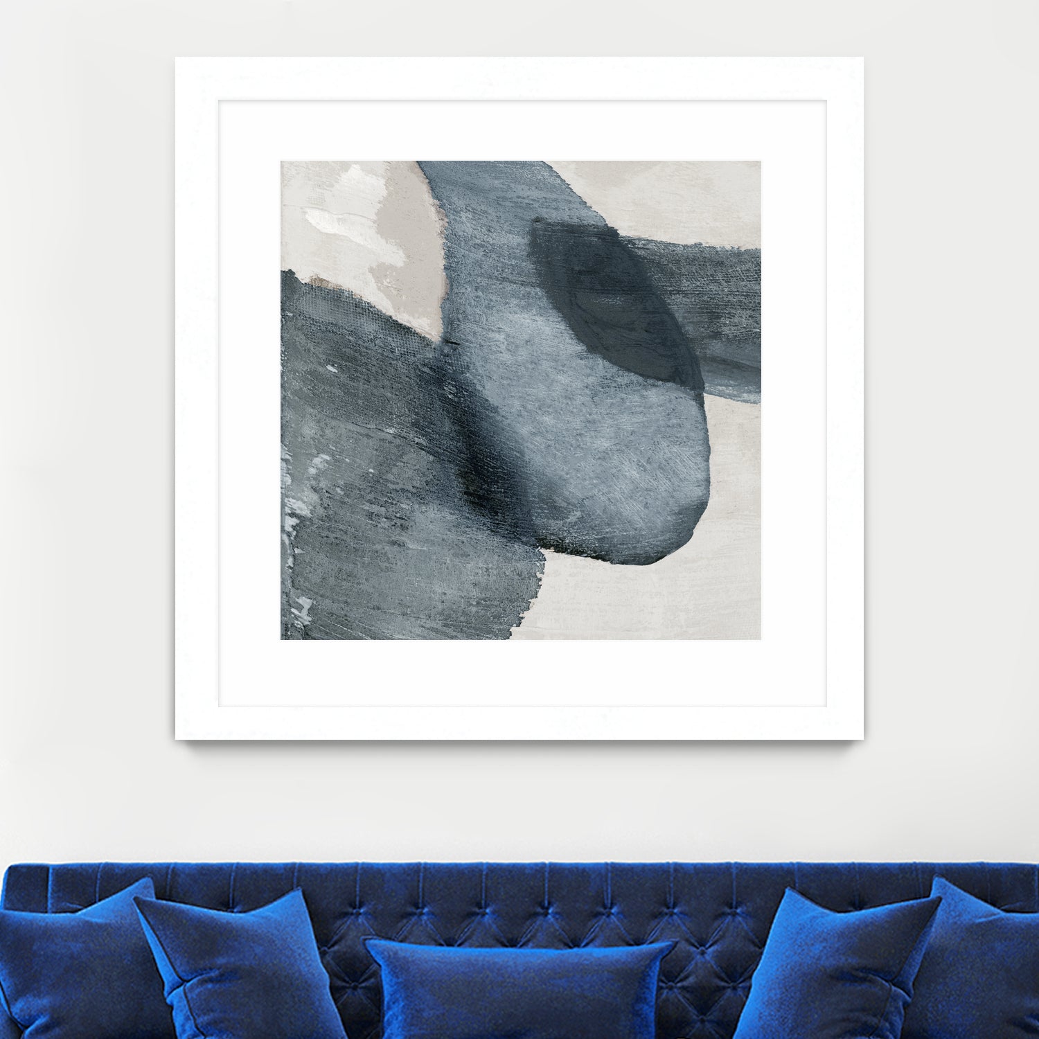 Blue Reverie II by Jacob Q on GIANT ART - blue shapes cloud dancer 