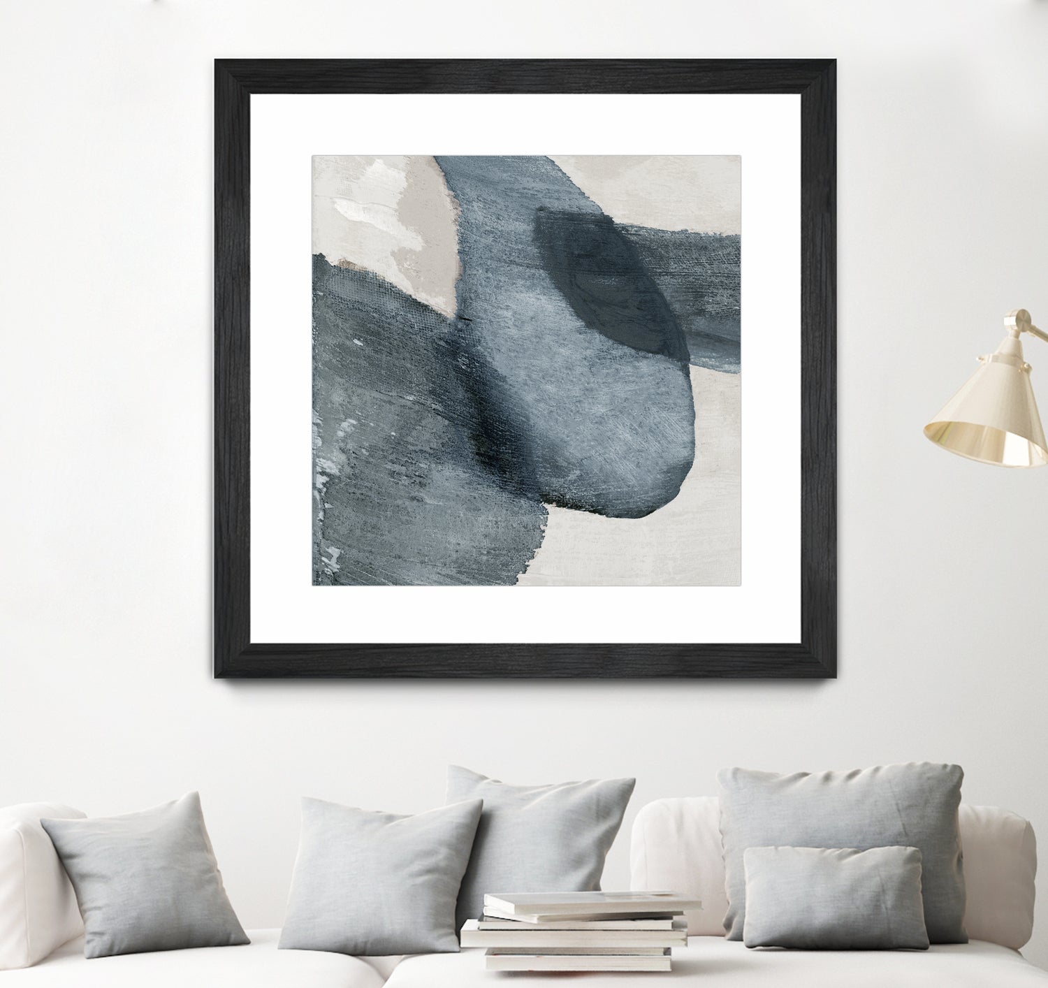 Blue Reverie II by Jacob Q on GIANT ART - blue shapes cloud dancer 