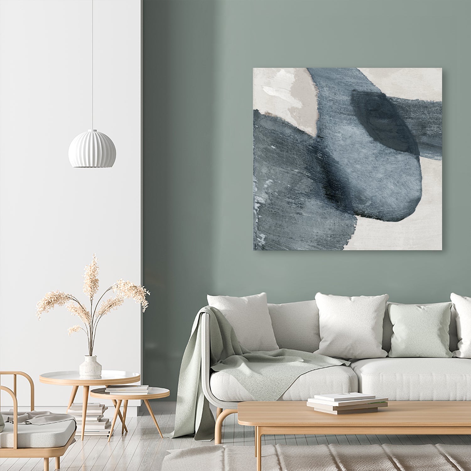 Blue Reverie II by Jacob Q on GIANT ART - blue shapes cloud dancer 