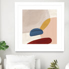 Pink Pebbles II by Eva Watts  on GIANT ART - pink shapes