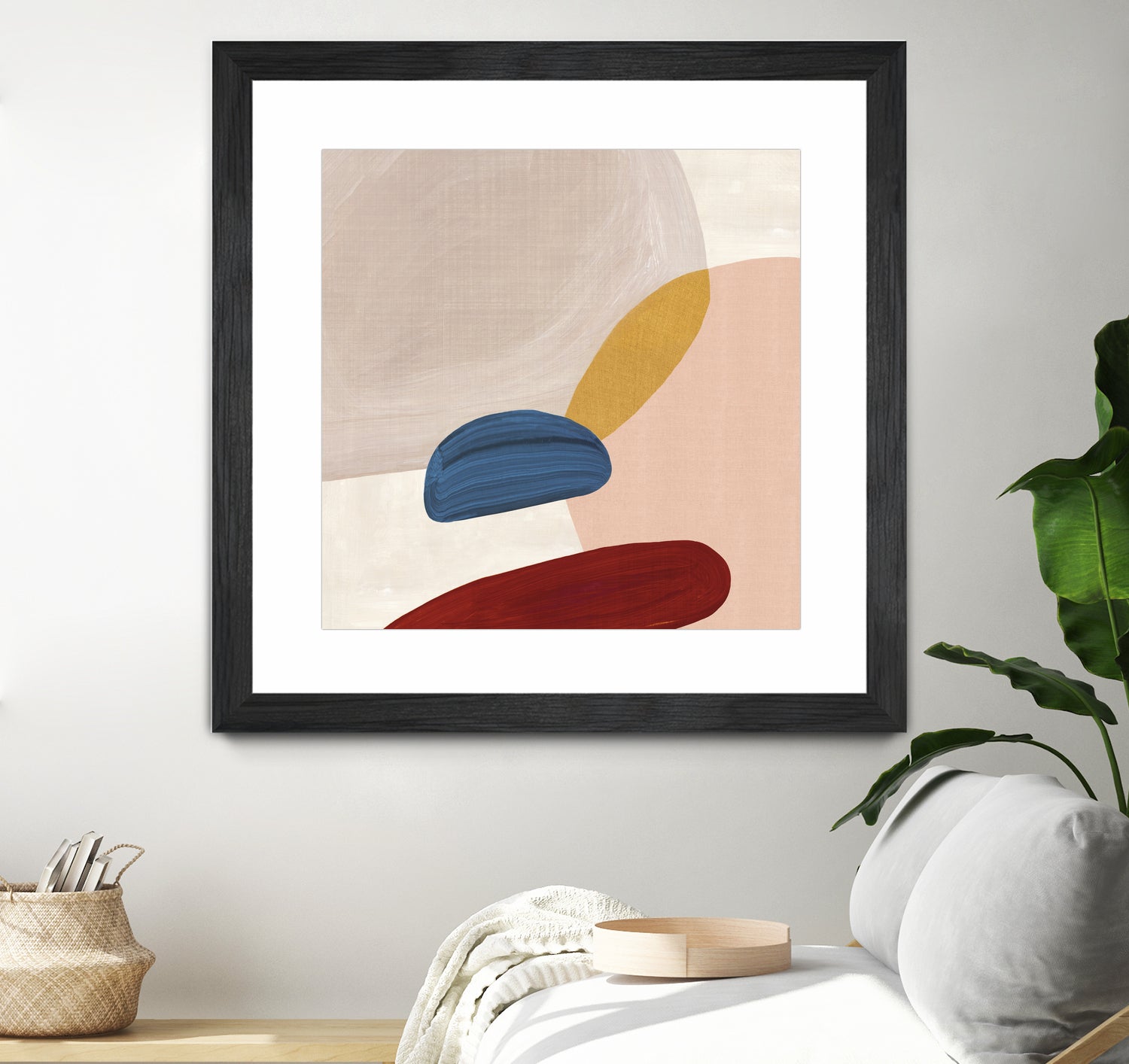 Pink Pebbles II by Eva Watts  on GIANT ART - pink shapes