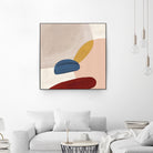 Pink Pebbles II by Eva Watts  on GIANT ART - pink shapes