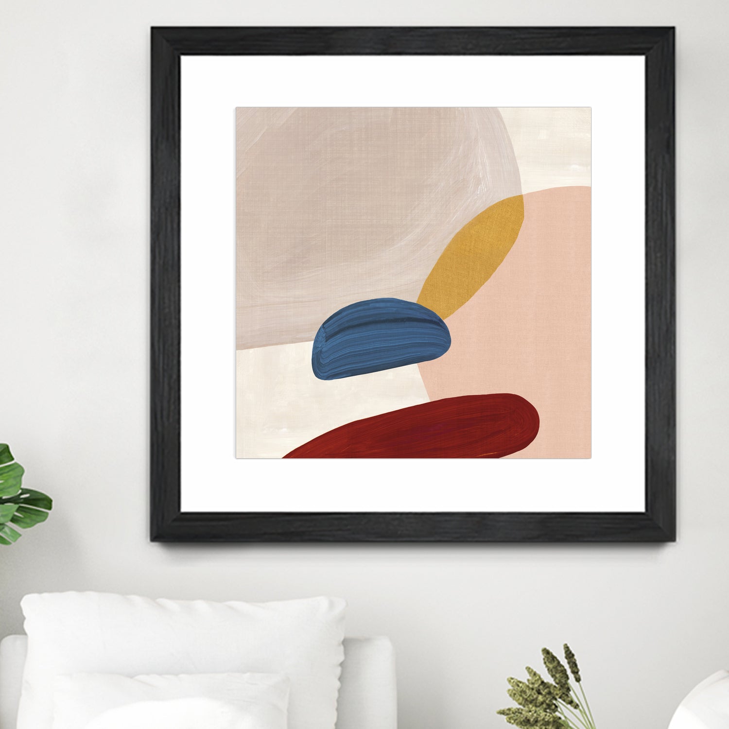 Pink Pebbles II by Eva Watts  on GIANT ART - pink shapes