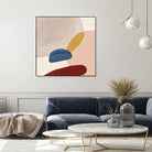 Pink Pebbles II by Eva Watts  on GIANT ART - pink shapes