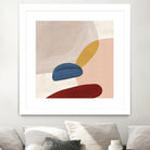 Pink Pebbles II by Eva Watts  on GIANT ART - pink shapes