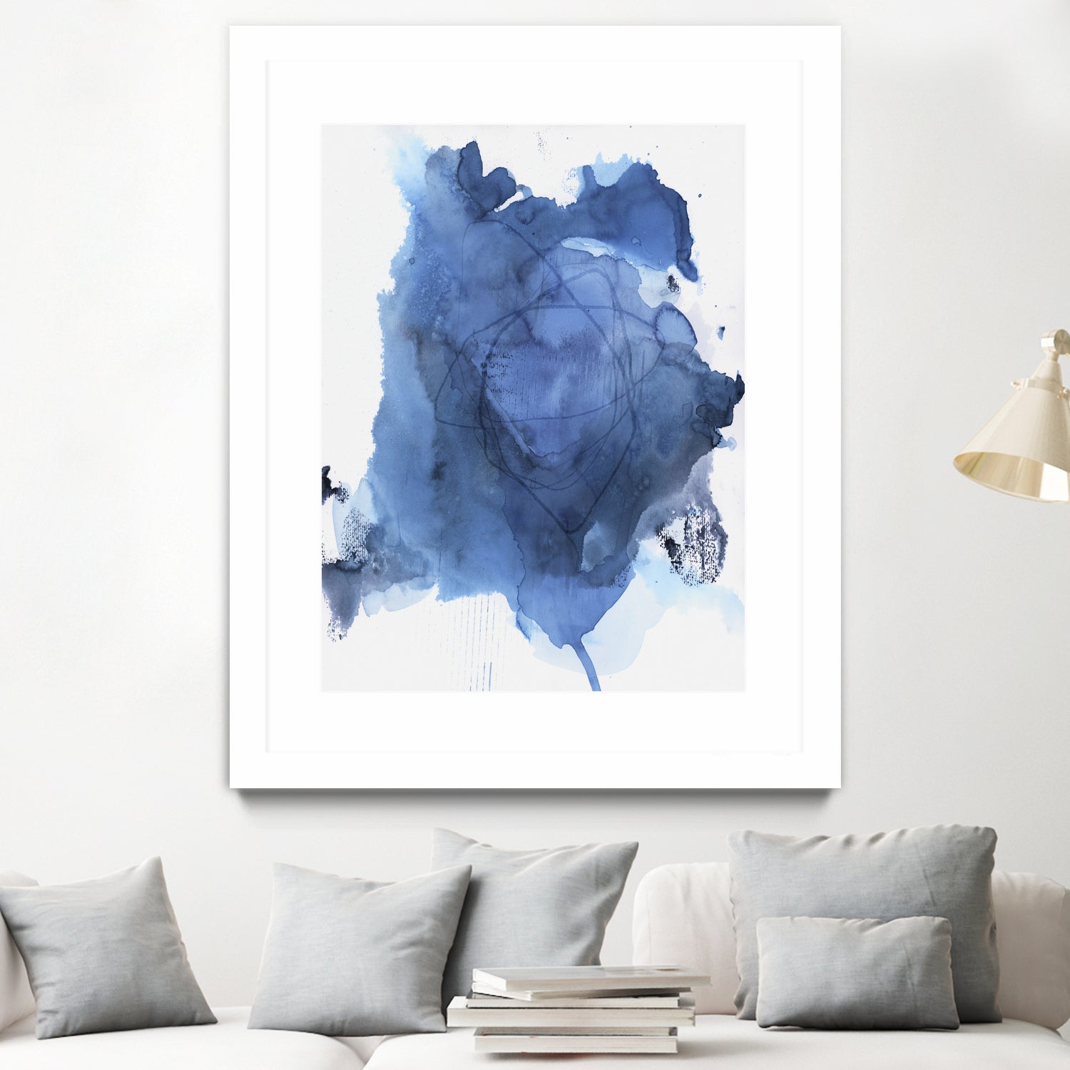 Into The Deep Blue I by Andrea Haase on GIANT ART - abstract